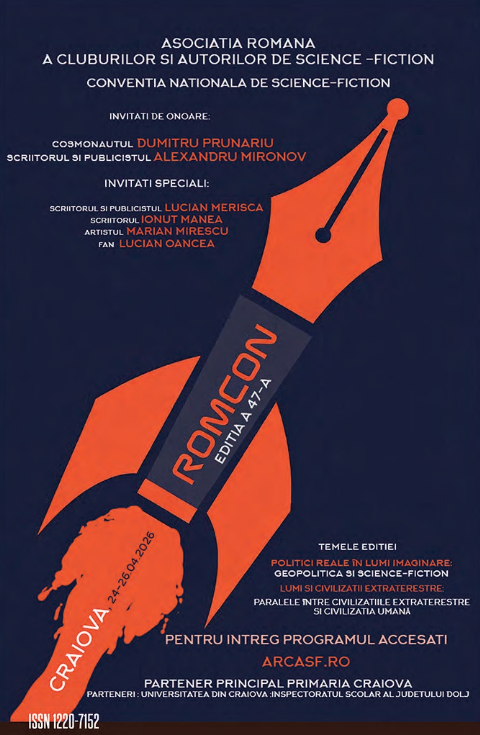 RomCon #47, 24–26 aprilie 2026, Universitatea din Craiova