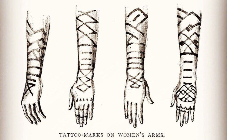 Tattoo-marks on [Ainu] women’s arms