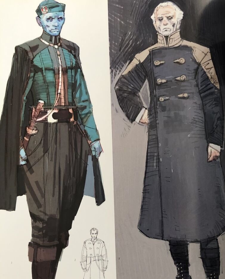 Ilustrații conceptuale pentru noul antagonist din Războiul Stelelor Episodul II: Atacul clonelor
