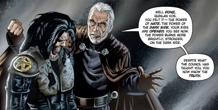 Segment din banda desenată Războiul Stelelor: Jedi #4: Contele Dooku